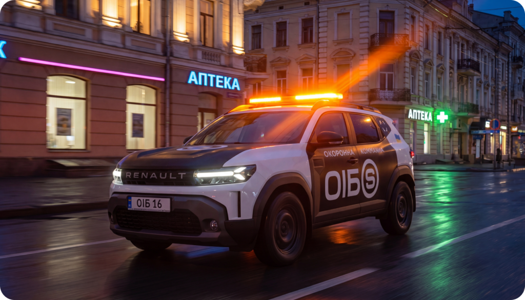 Група швидкого реагування ОІБ виїжджає на тривогу в Харкові